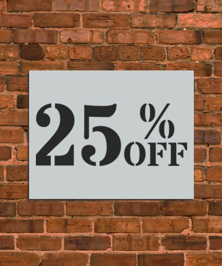 25% OFF Small Sign Stencil - INNOVO Stencils