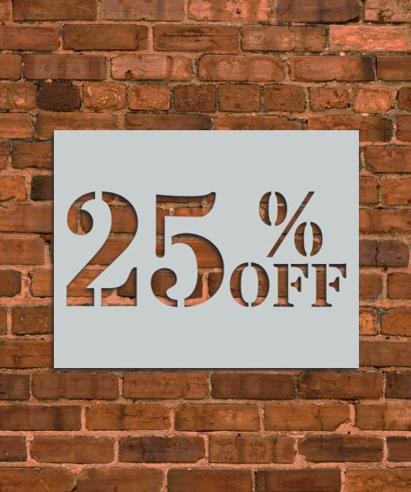 25% OFF Small Sign Stencil - INNOVO Stencils