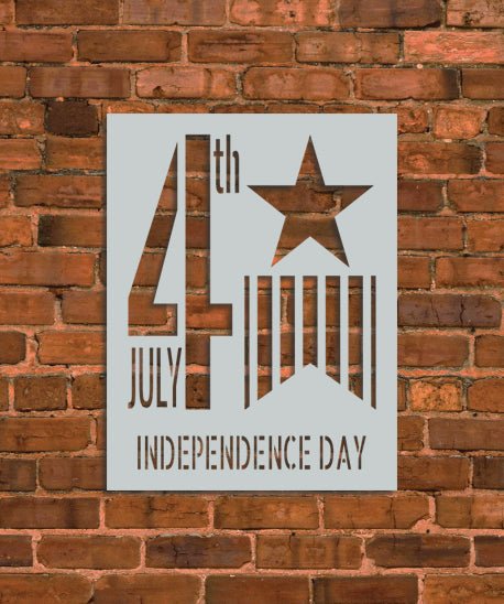 4th of July Independence Day Stencil - INNOVO Stencils