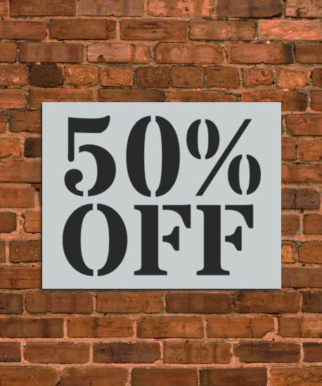 50% OFF Large Sign Stencil - INNOVO Stencils