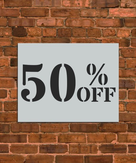 50% OFF Small Sign Stencil - INNOVO Stencils