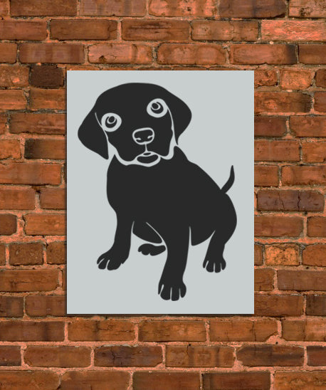 Puppy Dog Stencil