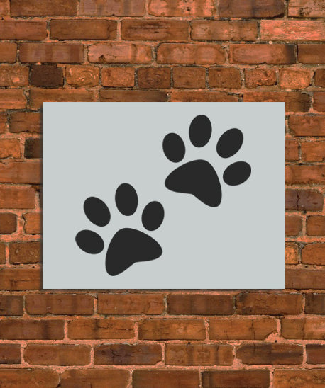 Puppy Dog Paws Stencil