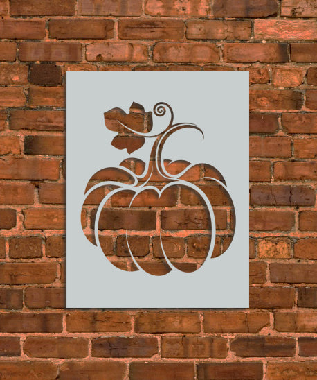 Thanksgiving Pumpkin Leaf Stencil