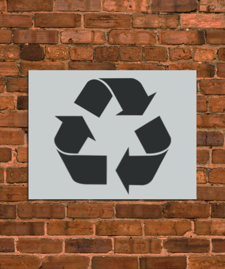 Recycle Sign Stencil