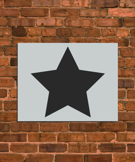 Round Star Stencil