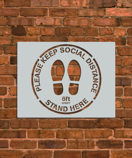 Social Distancing Stencil