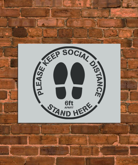 Social Distancing Stencil