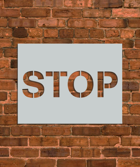 Stop Sign Stencil