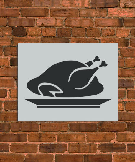Thanksgiving Turkey Dinner Stencil