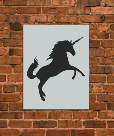 Unicorn Mystical Stencil