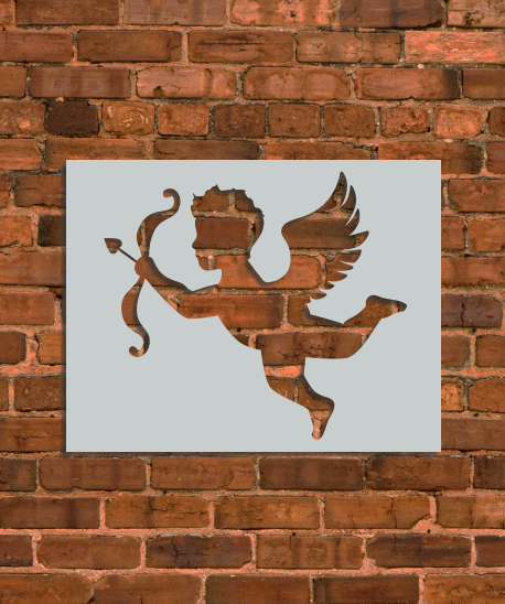 Valentines Cupid Stencil
