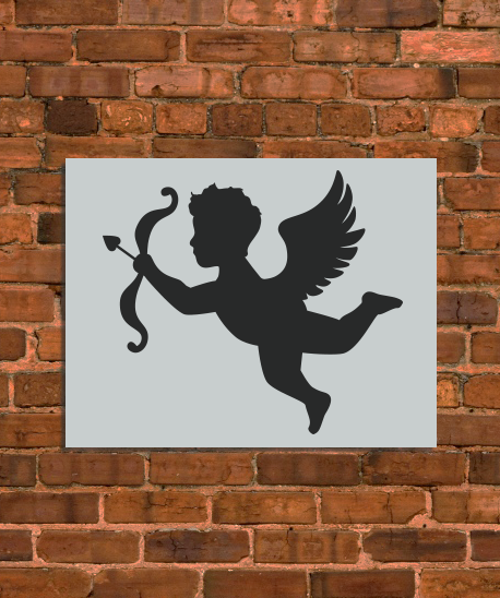 Valentines Cupid Stencil