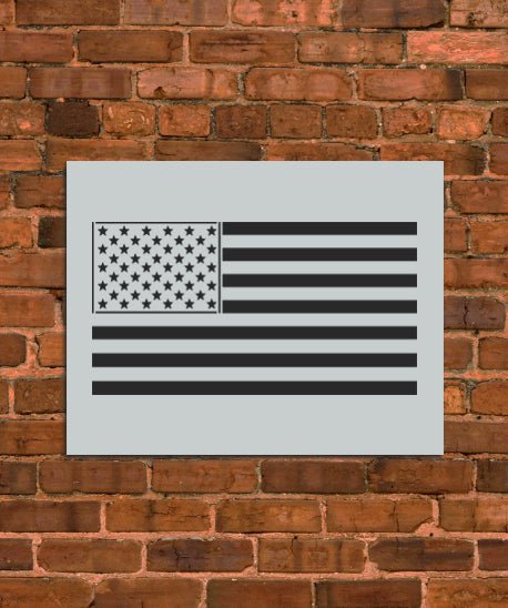 American Flag Stencil - INNOVO Stencils