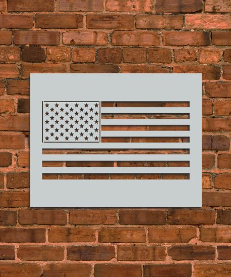 American Flag Stencil - INNOVO Stencils