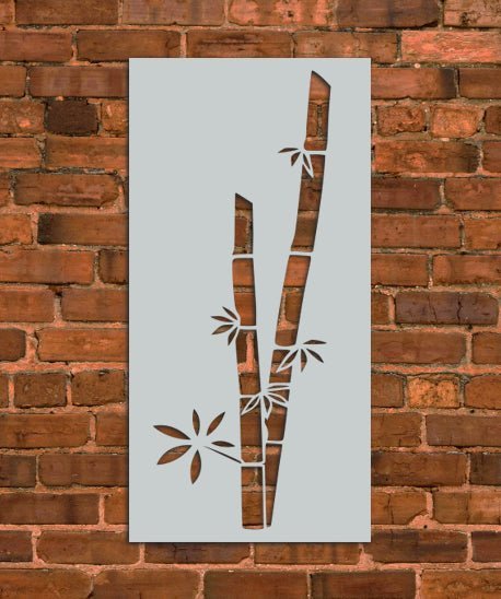 Bamboo Branch Stencil - INNOVO Stencils