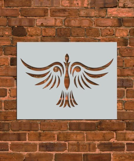 Bird Tribal Stencil - INNOVO Stencils