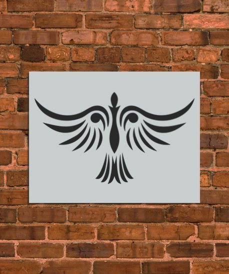 Bird Tribal Stencil - INNOVO Stencils