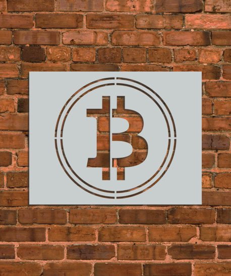 Bitcoin Cryptocurrency Stencil - INNOVO Stencils
