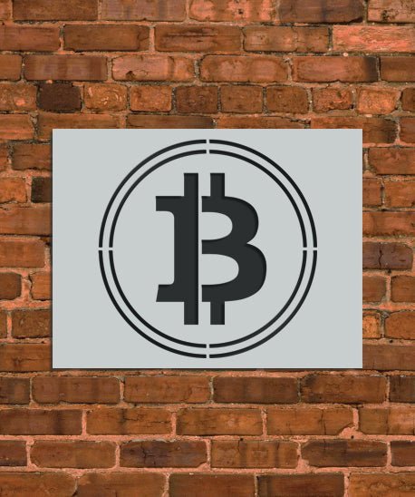 Bitcoin Cryptocurrency Stencil - INNOVO Stencils