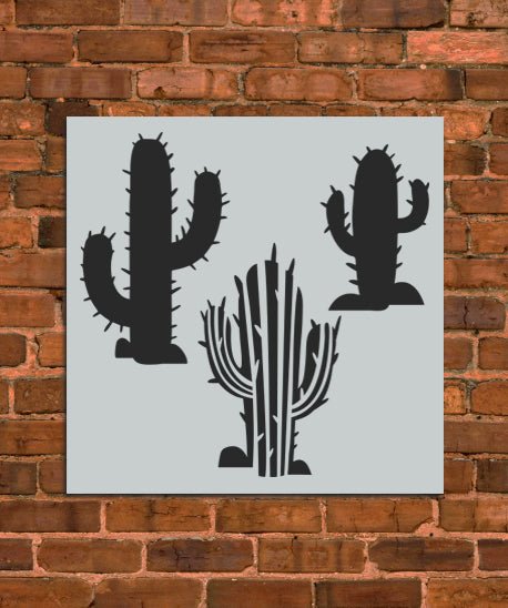 Cactus Plant Stencil - INNOVO Stencils