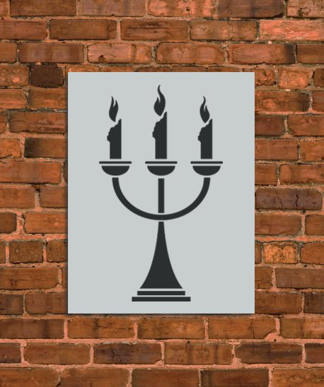 Chandelier Candle Holder Stencil - INNOVO Stencils