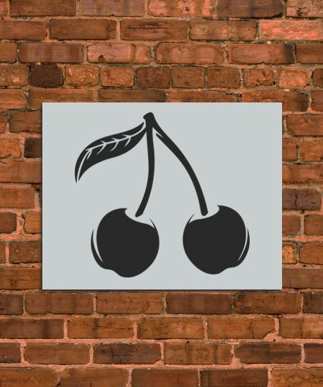 Cherry Fruit Stencil - INNOVO Stencils