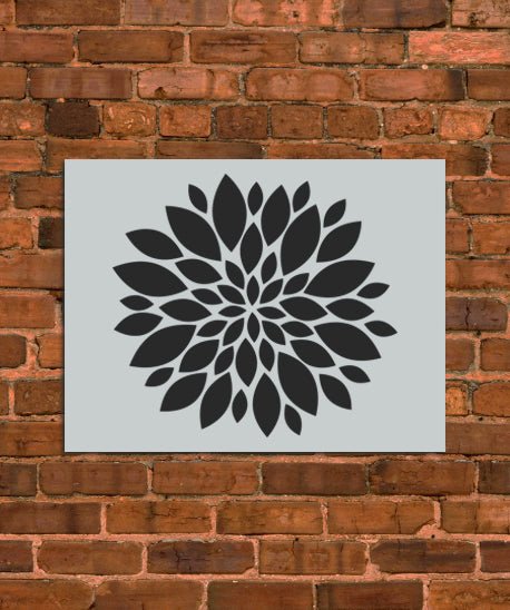 Chrysanthemum Petals Stencil - INNOVO Stencils