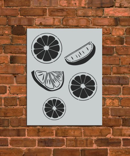 Citrus Fruit Stencil - INNOVO Stencils