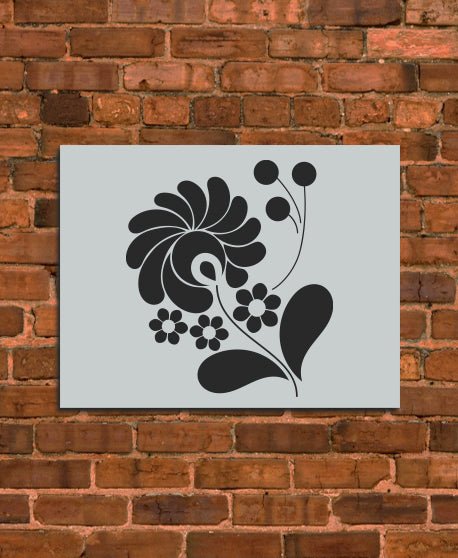 Flower Ornament Stencil - INNOVO Stencils