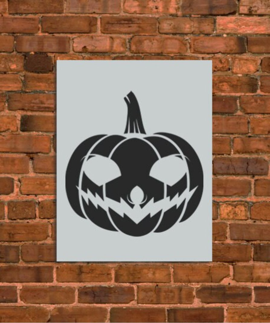 Halloween Spooky Pumpkin Stencil - INNOVO Stencils