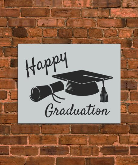 Happy Graduation Stencil - INNOVO Stencils