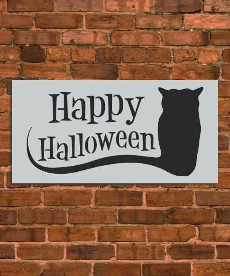 Happy Halloween Sign Stencil - INNOVO Stencils