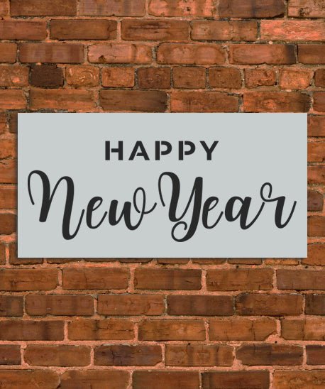 Happy New Years Stencil - INNOVO Stencils