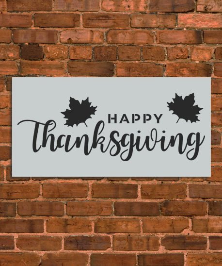 Happy Thanksgiving Decoration Stencil - INNOVO Stencils