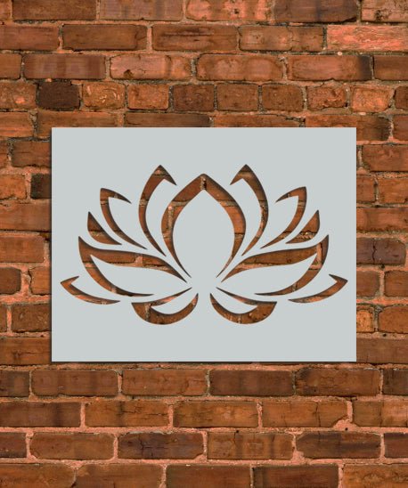 Lotus Flower Stencil - INNOVO Stencils