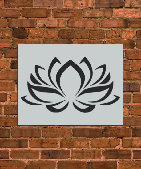 Lotus Flower Stencil - INNOVO Stencils