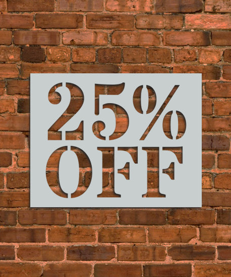 25% OFF Large Sign Stencil