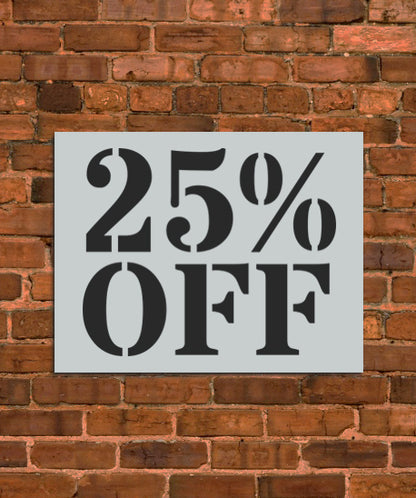 25% OFF Large Sign Stencil
