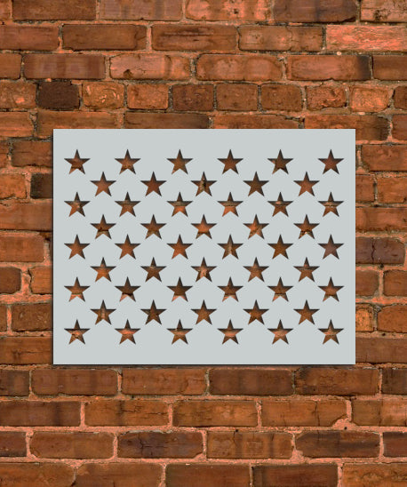 American Flag 50 Stars Stencil