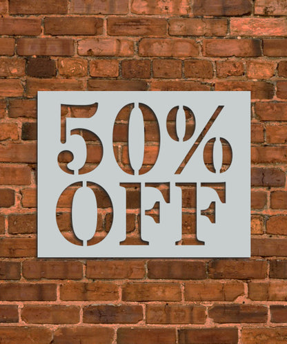 50% OFF Large Sign Stencil