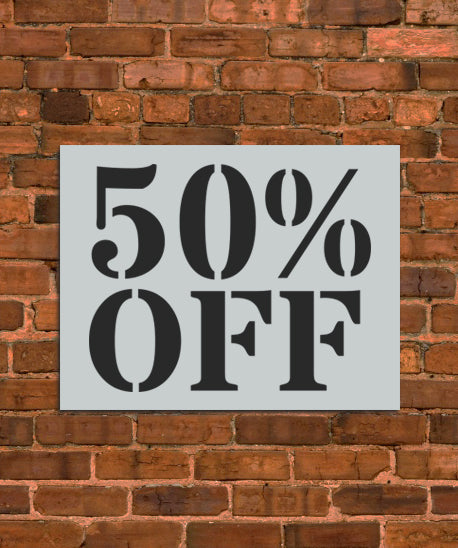 50% OFF Large Sign Stencil