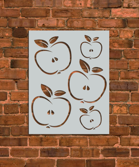 Apples Fruit Stencil