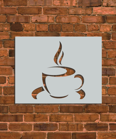Coffee Cup Stencil