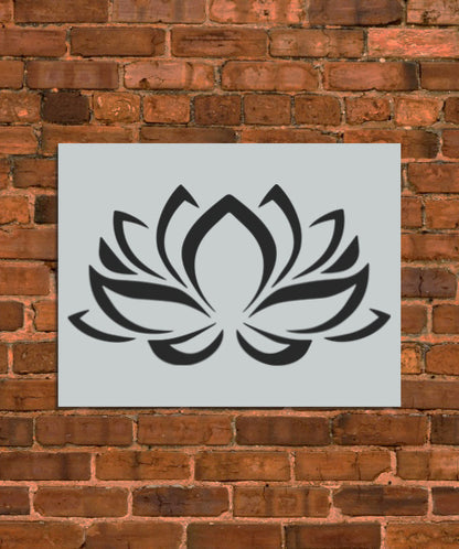 Lotus Flower Stencil