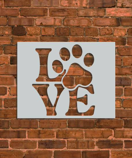 Puppy Love Sign Stencil