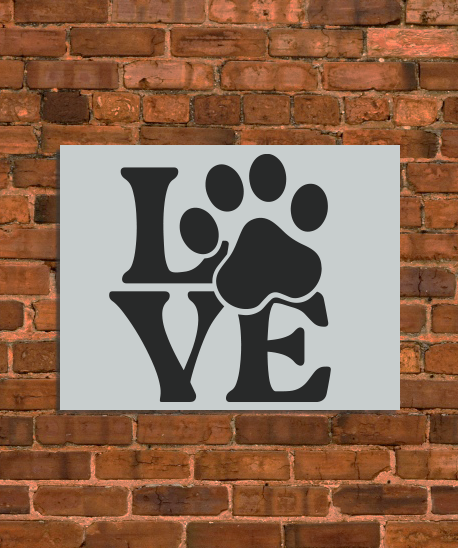 Puppy Love Sign Stencil