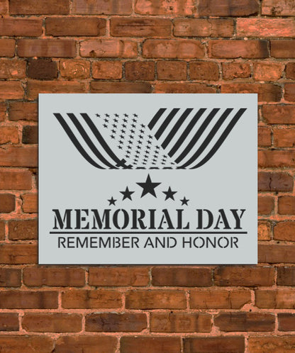 Memorial Day Stencil