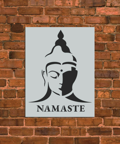 Ganga Goddess Namaste Stencil
