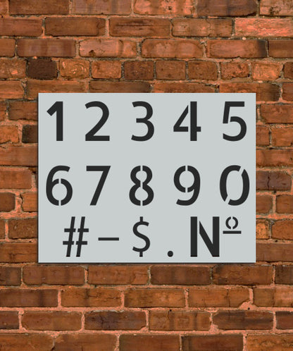Numbers Kit Stencil